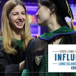 Dr. Ginzburg with student at Commencement ceremony